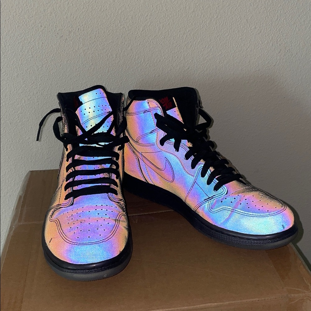 Nike Flash-Reactive Multi-colored Dark Grey High-Top Men's Sneakers